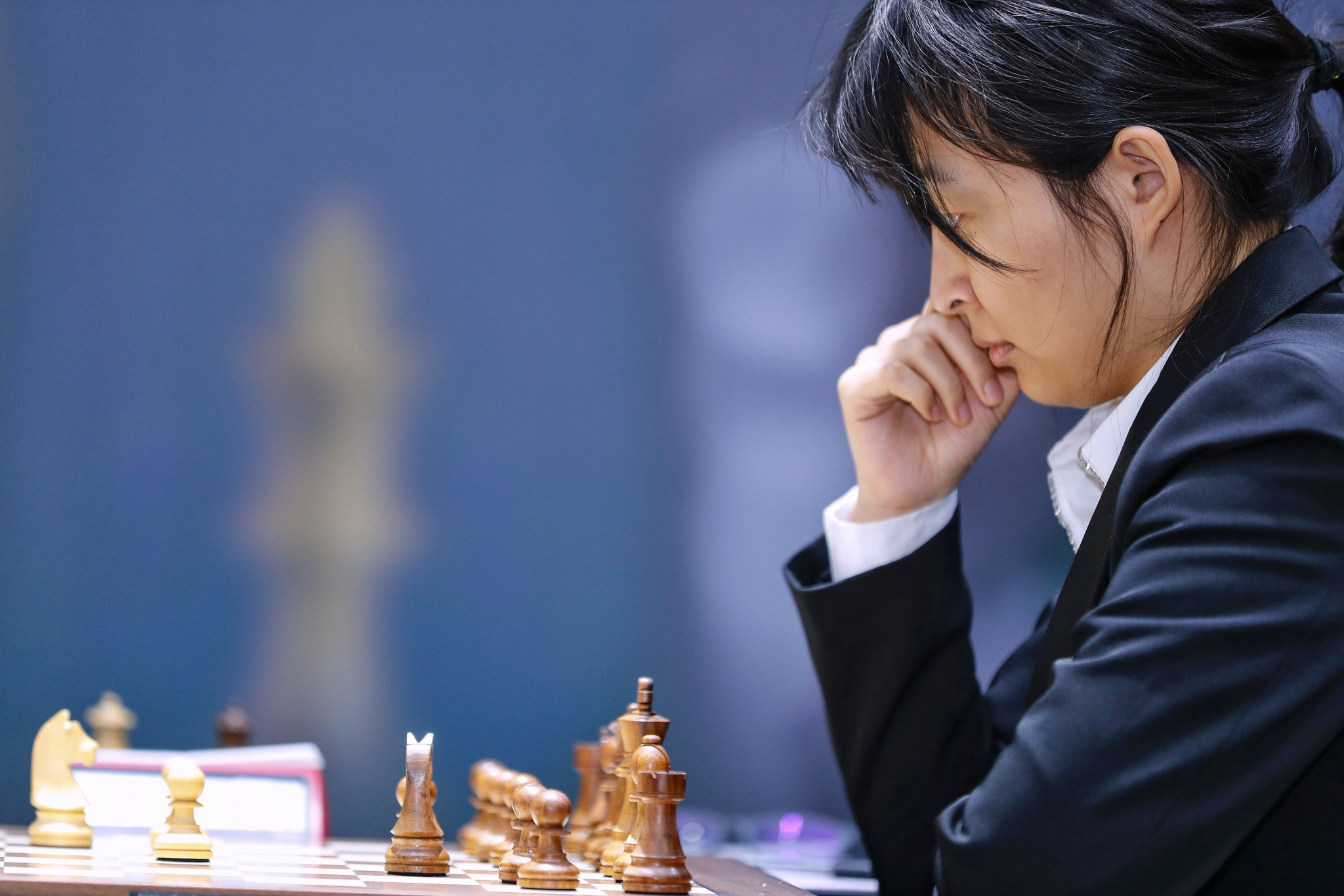 World champion Ju Wenjun is to play with black pieces in the opening game of the FIDE Women's World Championship match in Shanghai ©Getty Images
