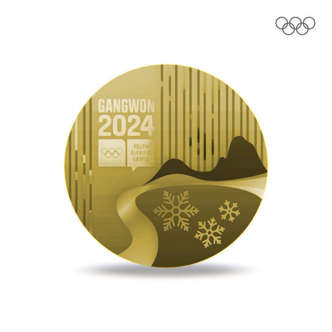 Gangwon 2024 Youth Olympic Games Organising Committee has unveiled the back side of the medals for the Winter Youth Olympic Games ©Gangwon 2024/IOC