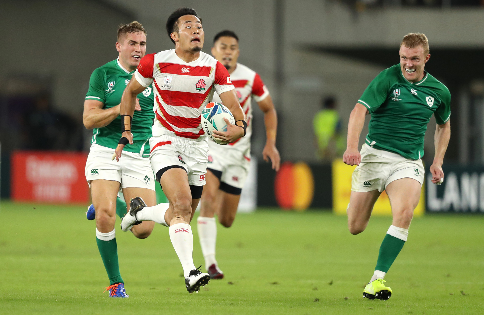 Japan defeated Ireland at the 2019 Rugby World Cup en route to the quarter finals ©Getty Images
