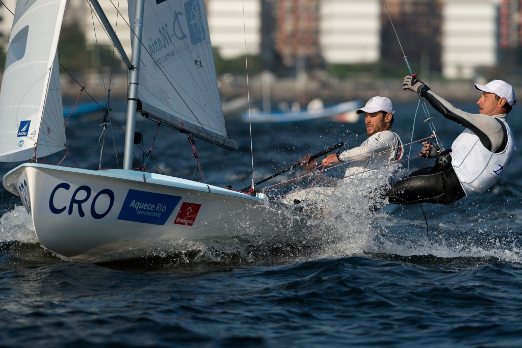 Croatia's Sime Fantela and Igor Marenic are three points off the lead in the men's standings