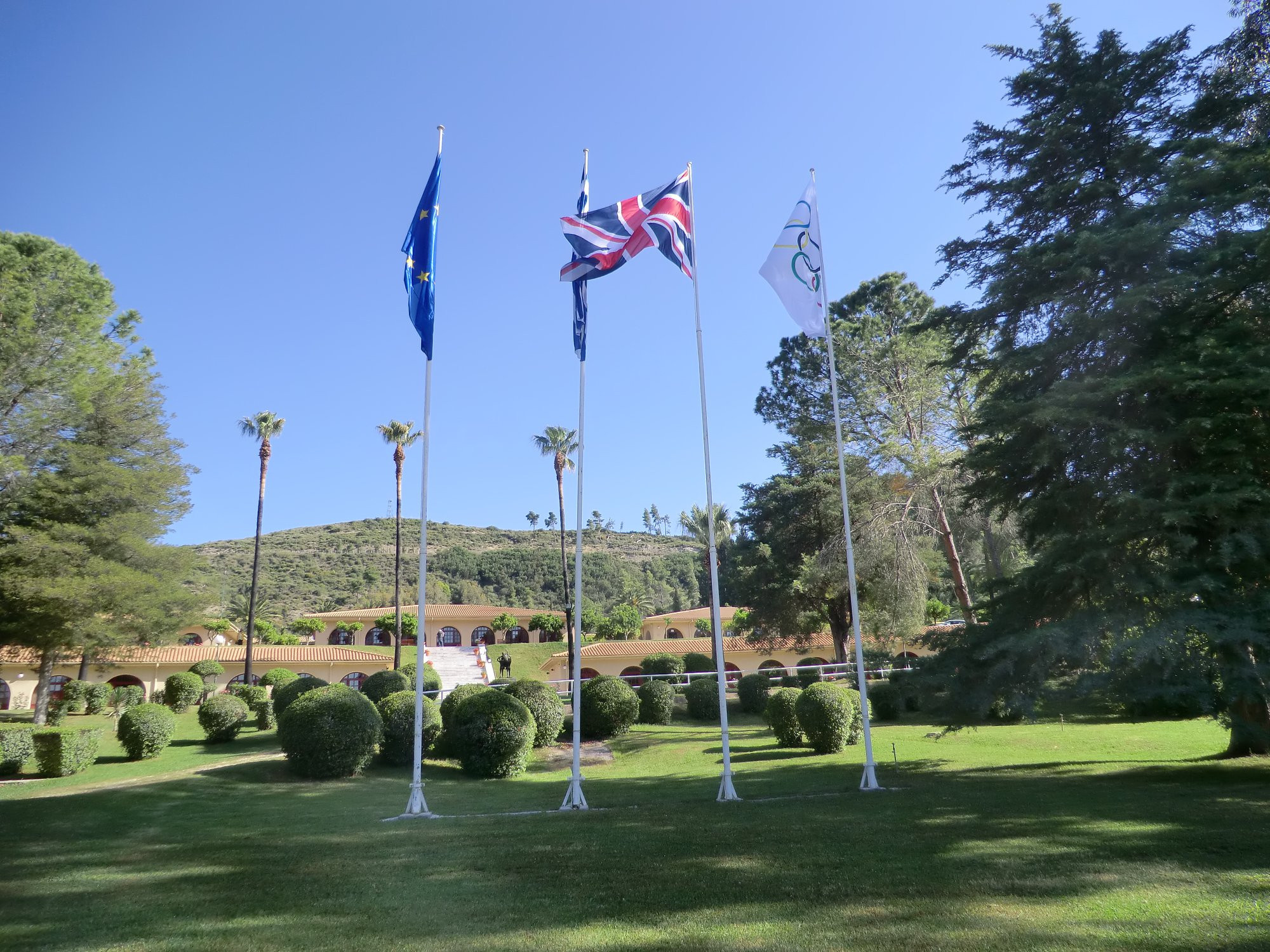 The International Olympic Academy nestles on the hillside outside Olympia in idyllic surroundings ©ITG