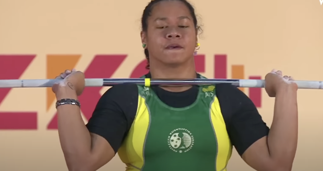Eileen Cikamatana from Australia drops down from 87kg and has posted a big entry total of 268kg at 81kg ©ITG
