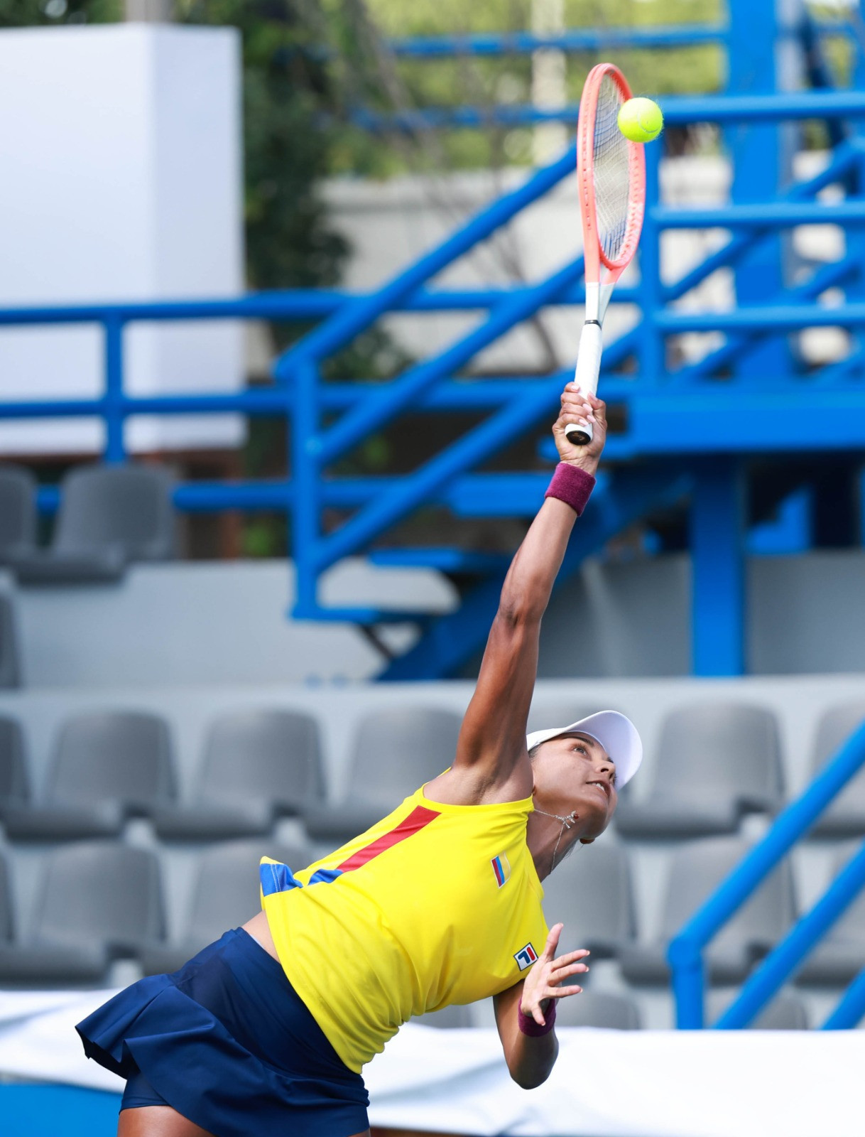 Maria Herazo suffered defeat to Maria Navarro but still came away with a gold medal at the  Complejo Deportivo de Ciudad Merliot ©San Salvador 2023