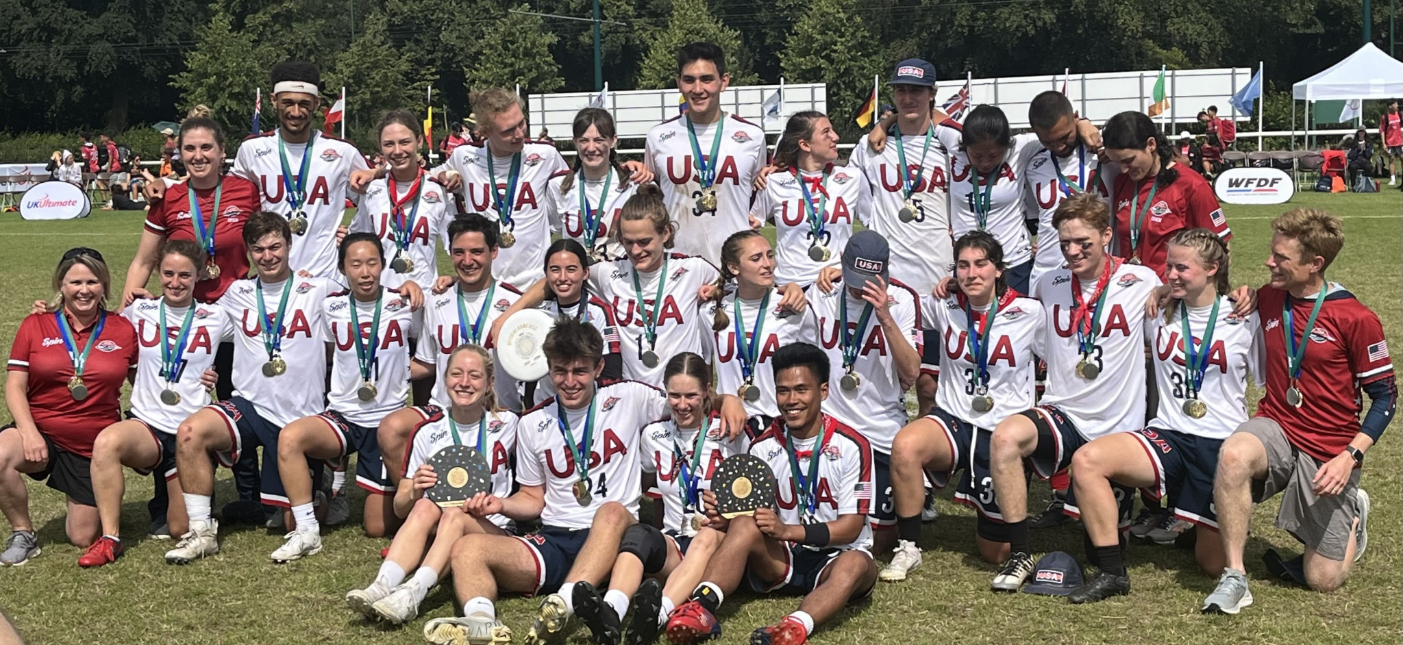 The US won three golds at the WFDF World Under-24 Ultimate Championships including the mixed title ©WFDF