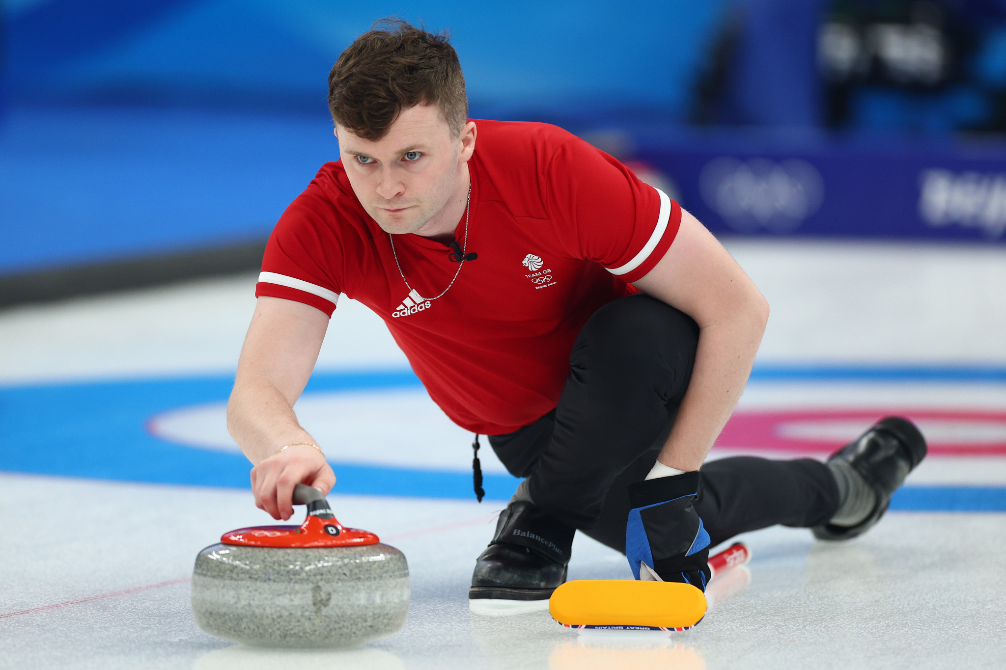 Bruce Mouat's Britain narrowly lost to Sweden in the men's curling final at Beijing 2022 ©Getty Images