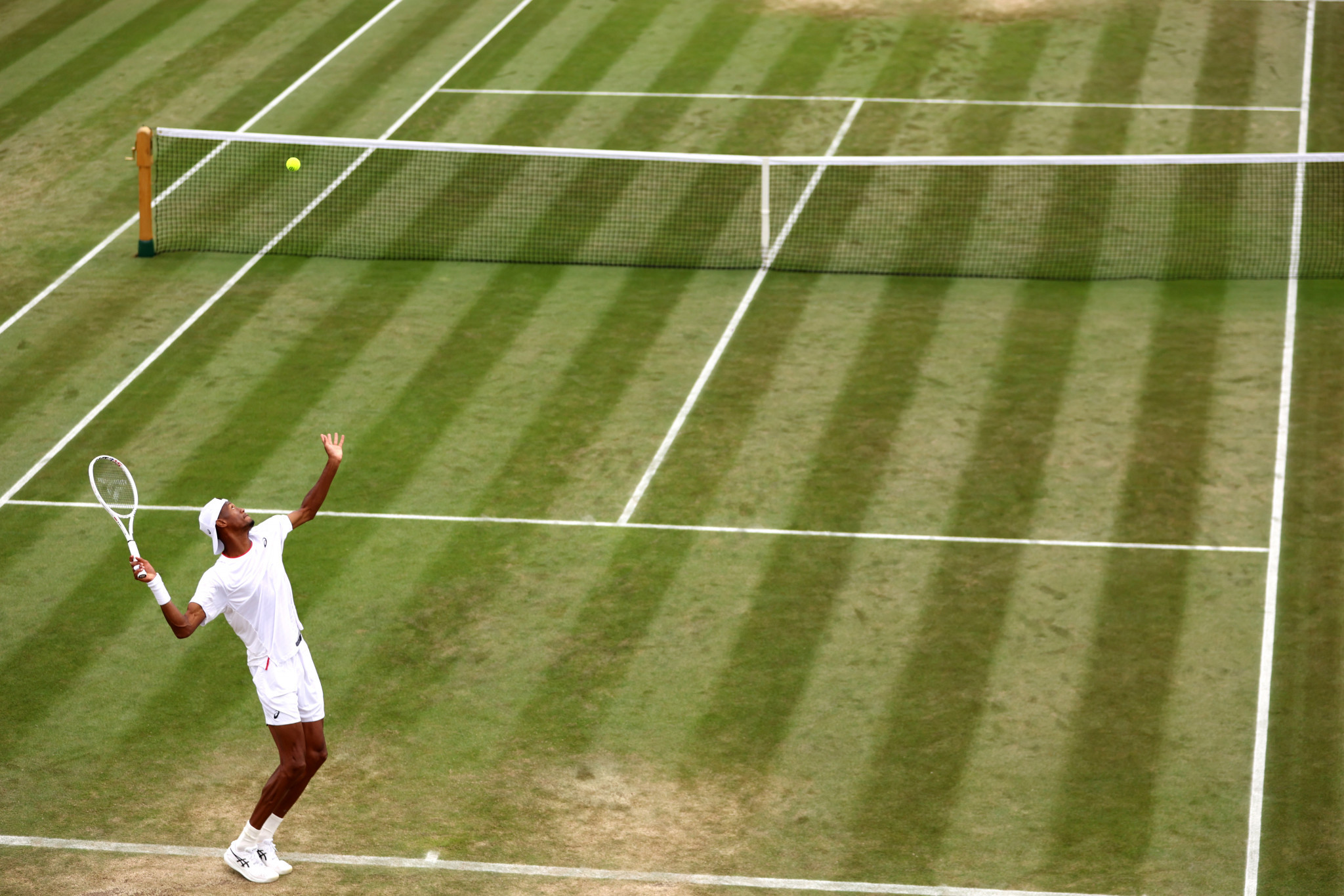 Eubanks advances to Wimbledon quarter-finals on "stupidest surface" as he upsets fifth seed Tsitsipas 