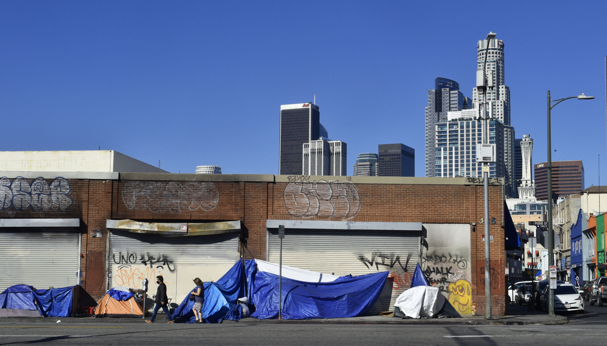 Homelessness remains a key concern in the build-up to the Los Angeles 2028 Olympics and Paralympics ©Getty Images