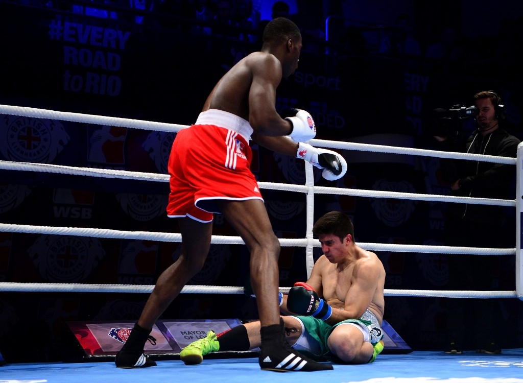 Lawrence Okolie remains on track for a Rio 2016 as he progressed to the next round of the middleweight division