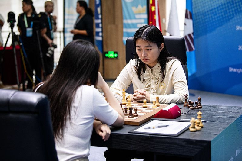 Lei leads FIDE Women’s World Championship Match at midway point after game six ends in draw