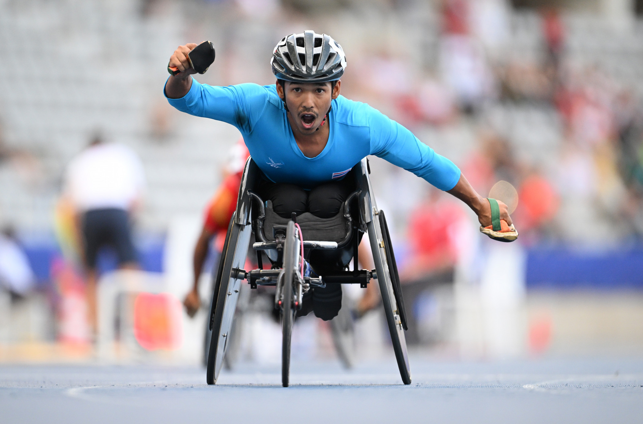 Thailand's Chaiwat Rattana won the men's T34 400m final in a world record 48.65sec ©Getty Images