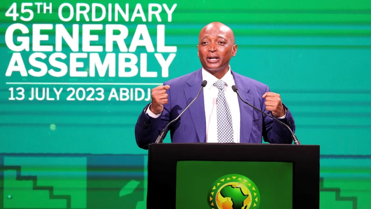 CAF President Patrice Motsepe spoke of his determination to grow African football during the organisation's General Assembly ©CAF