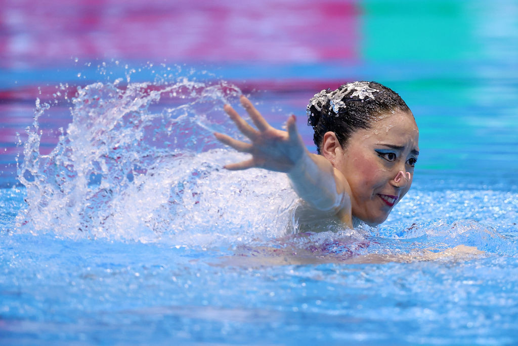 Home artistic swimmer Yukiko Inui has made a strong start to the World Aquatics Championships in Fukuoka ©Getty Images