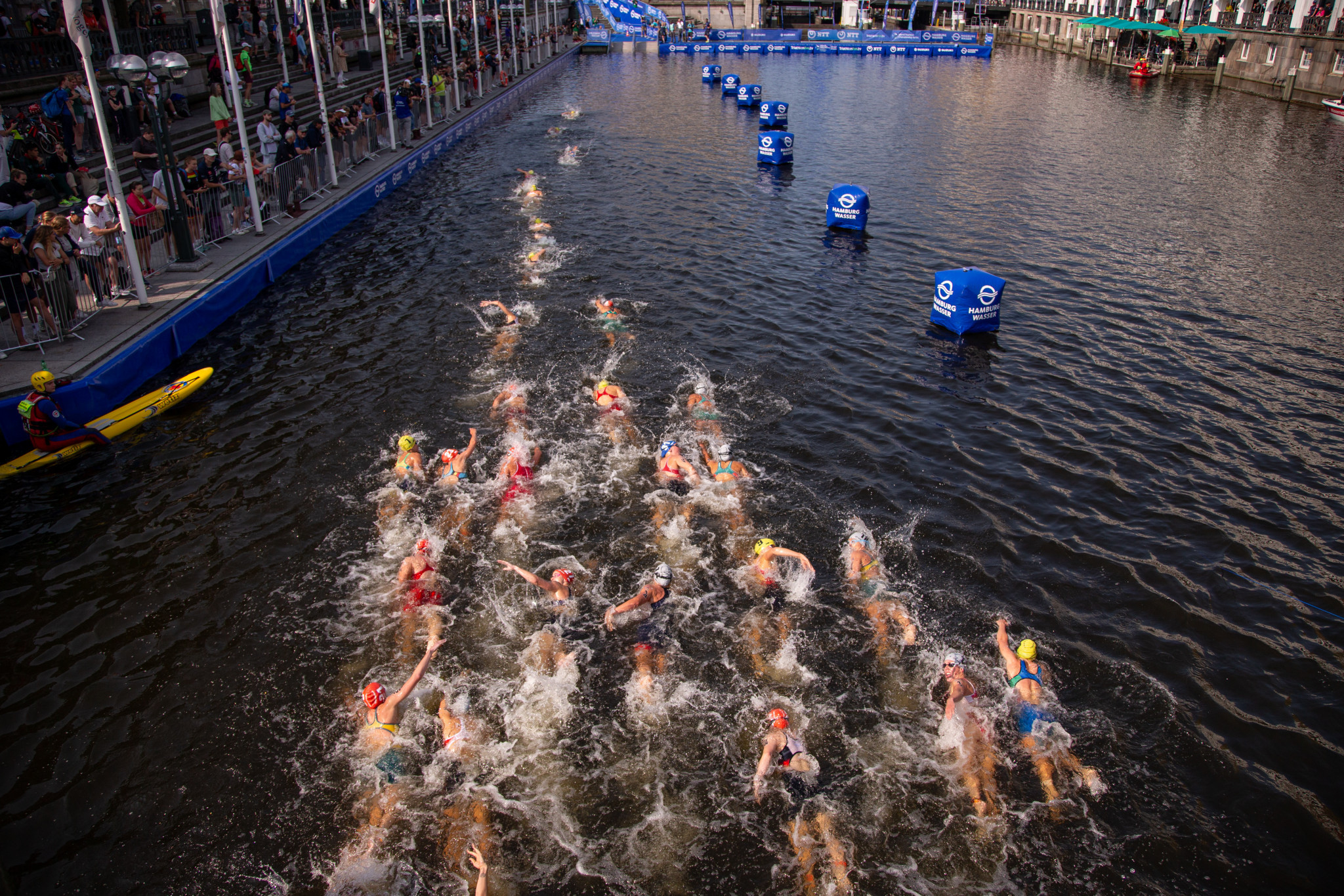 The first super-sprint world champions are set to be crowned tomorrow at the finals in Hamburg ©World Triathlon