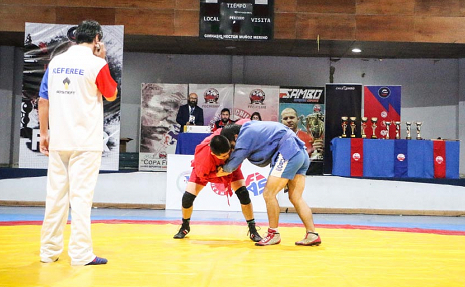 The Fedor Cup in Chillán Viejo was a last qualifying opportunity for Chilean sambists planning to compete at this year's Pan American Championships in the Dominican Republic ©FIAS