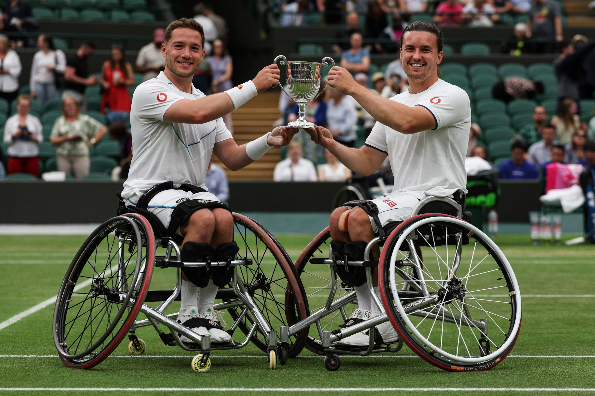Hewett and Reid deliver home success with wheelchair doubles title at Wimbledon