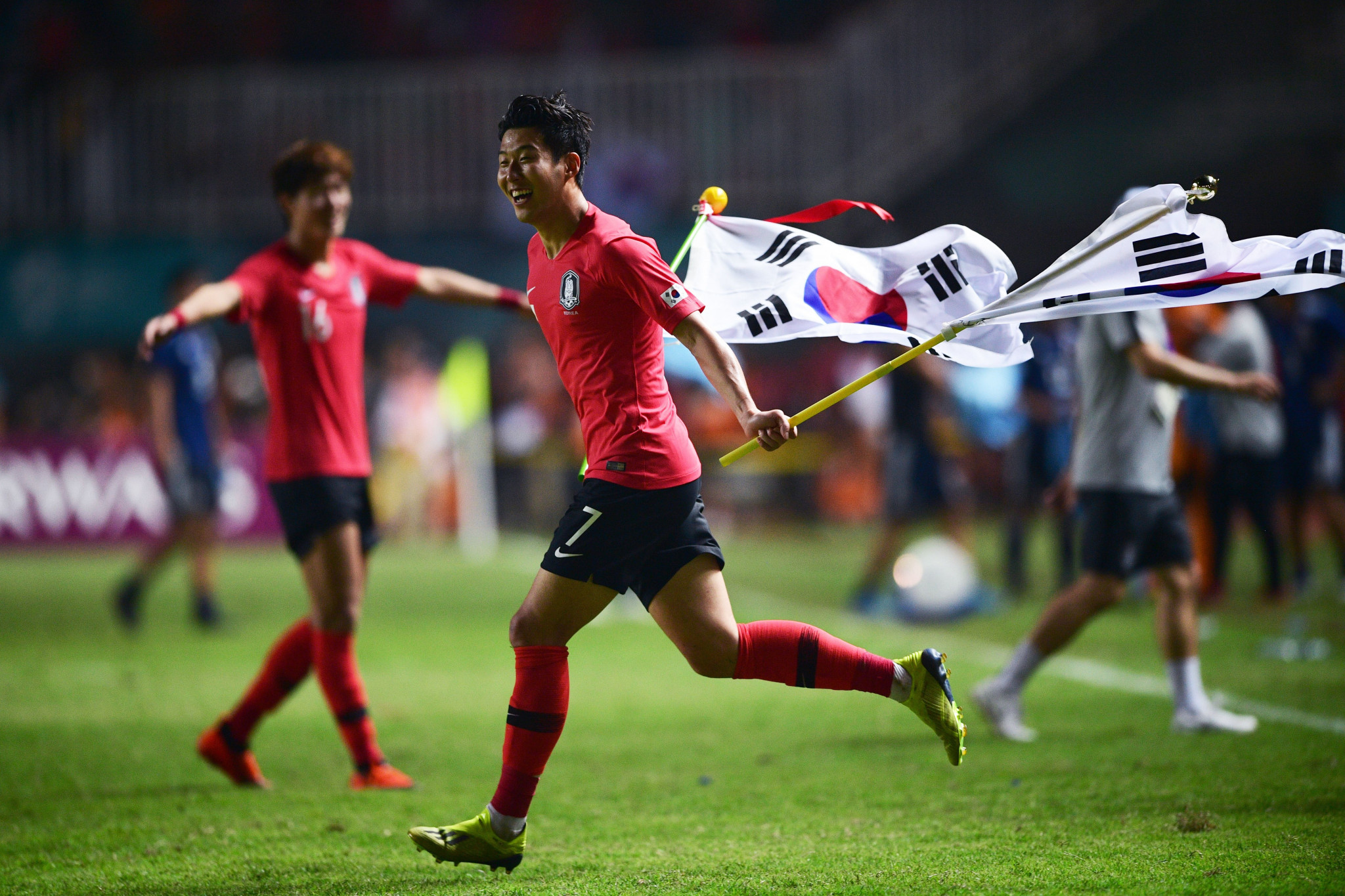 Tottenham Hotspur striker Son Heung-min was part of South Korea's squad that won the gold medal at the 2018 Asian Games in Jakarta-Palembang ©Getty Images