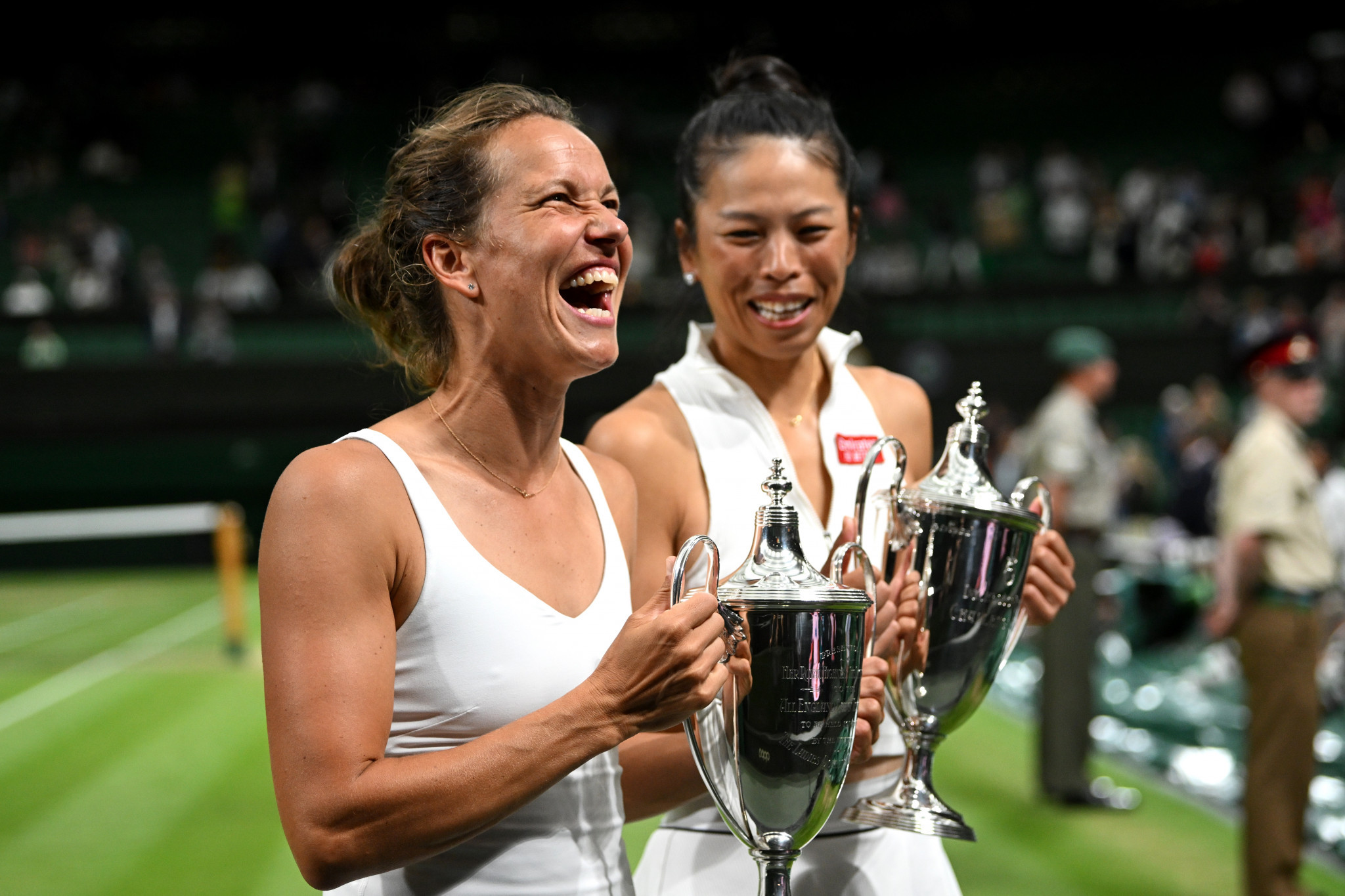 Strýcová ends Wimbledon career by winning women's doubles crown with Hsieh