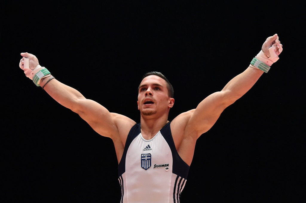 World champion gymnast Eleftherios Petrounias of Greece has been chosen as the first Rio 2016 Torchbearer ©Getty Images