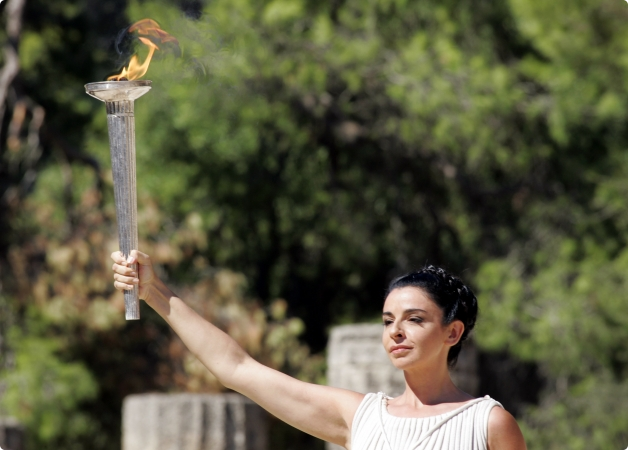 Eleftherios Petrounias of Greece will be the first gymnast to begin an Olympic Torch Relay