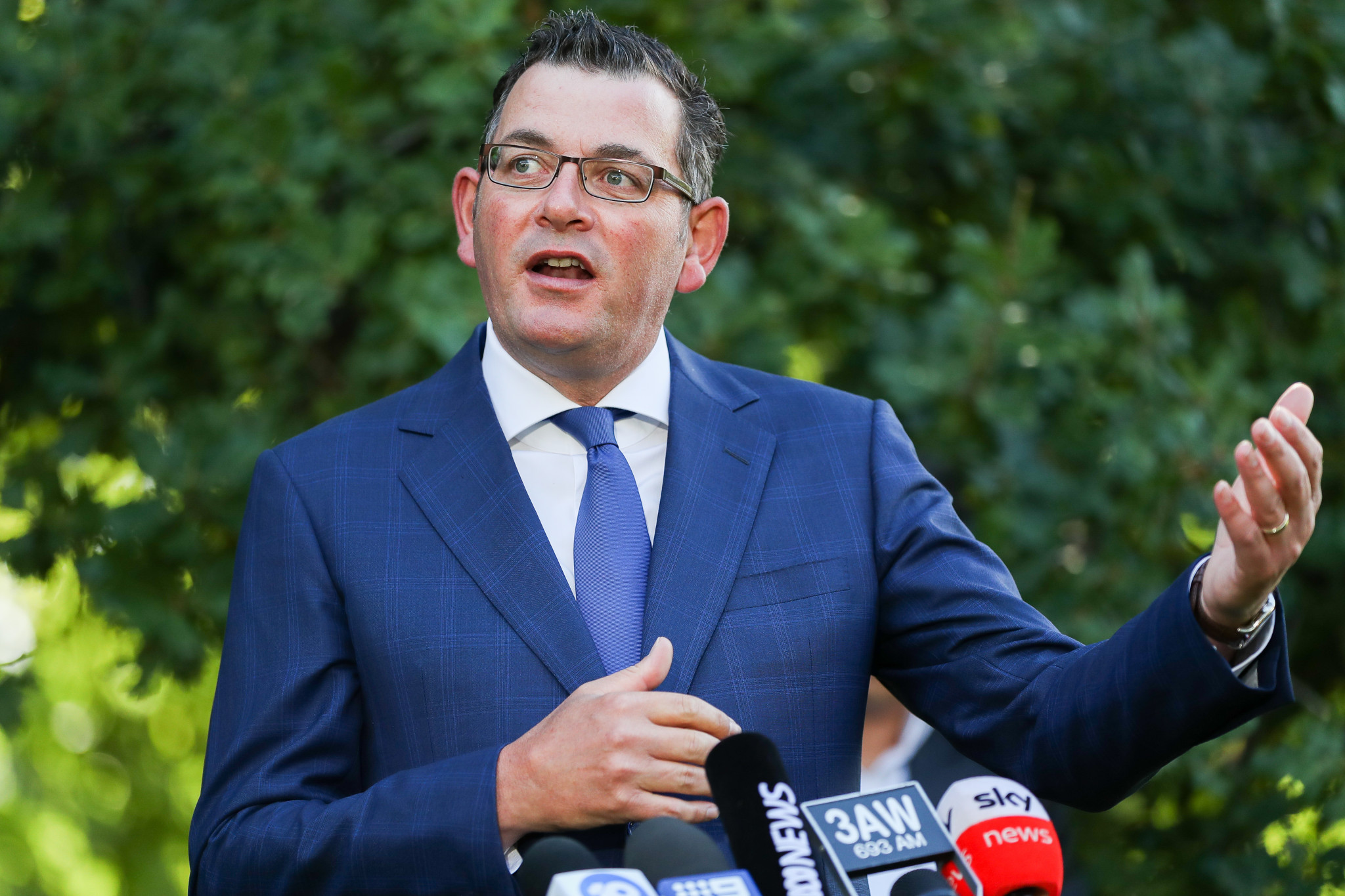 Victoria Premier Daniel Andrews said he would not take money out of schools and hospitals to fund an event which he claimed was 