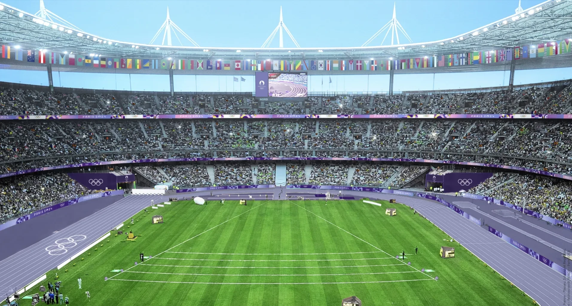 The Stade de France is one of 13 venues where overlay and temporary structures are to be provided by Arena under the terms of the deal ©Paris 2024