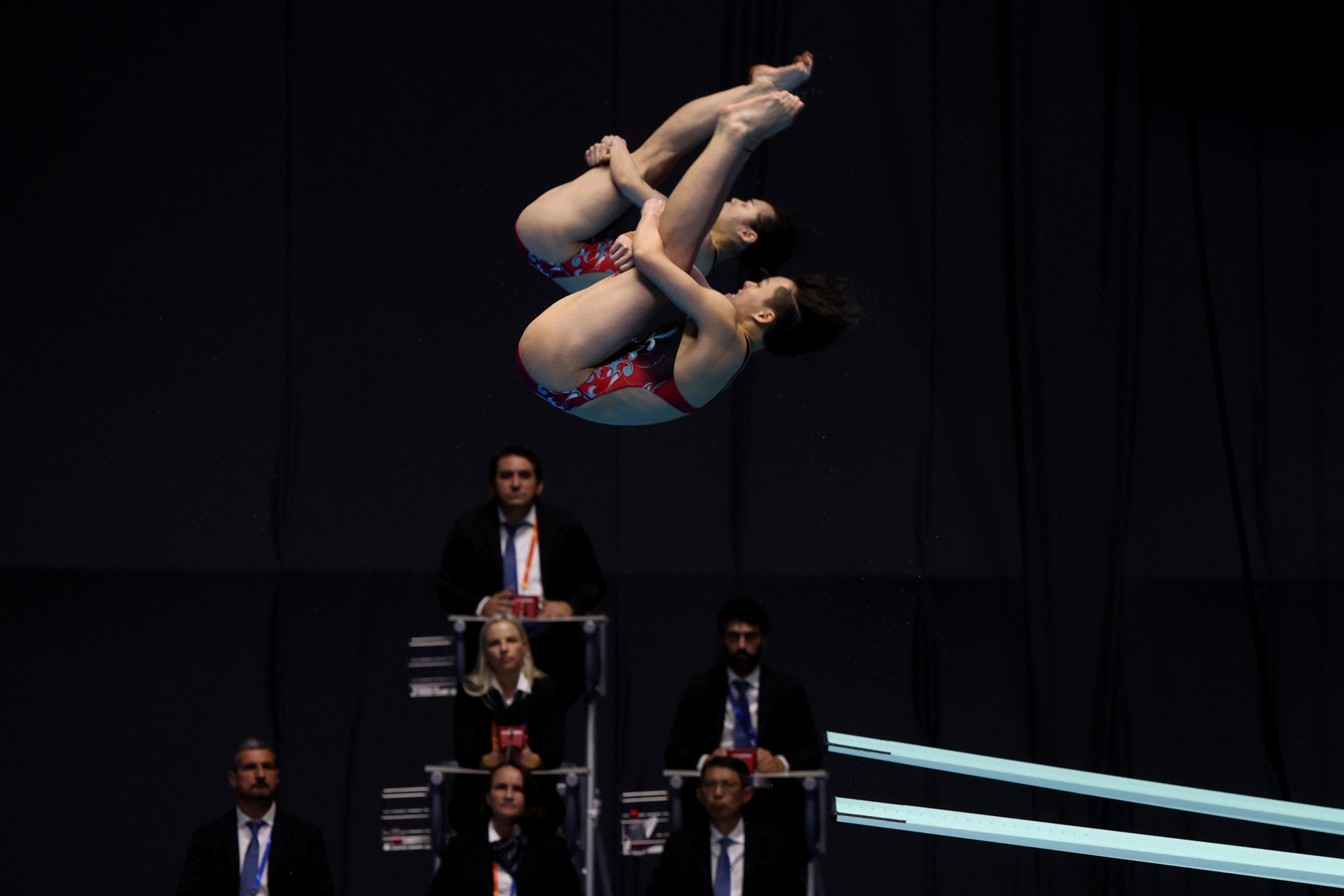 The RAI commentators were suspended for comments made during the synchronised diving at the World Aquatics Championships in Fukuoka©Getty Images