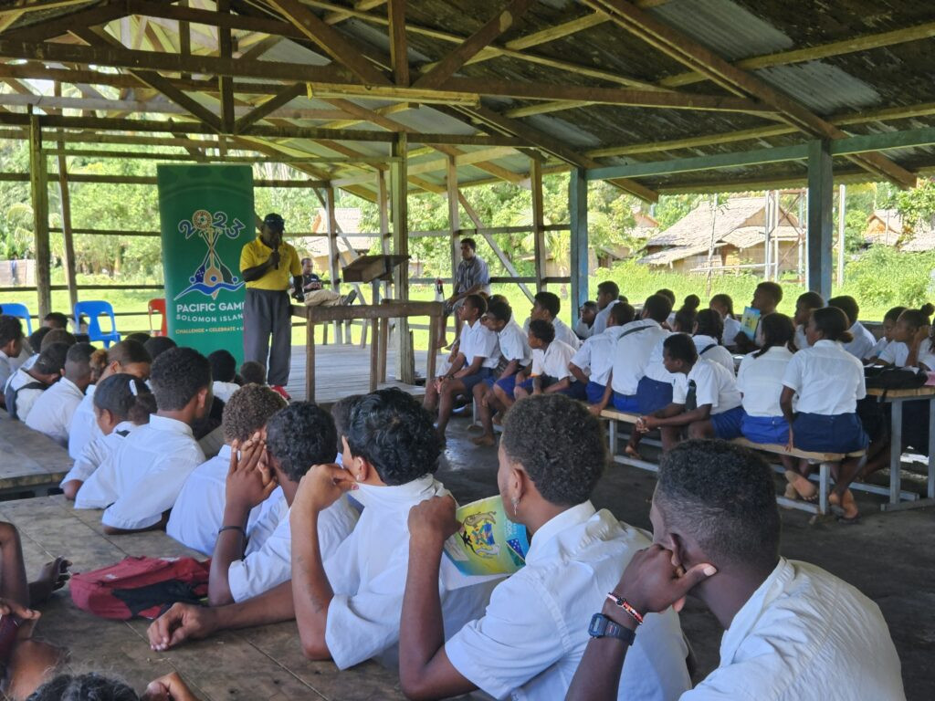 Schoolchildren in the Solomon Islands are being encouraged to enter a Pacific Games-themed competition to write a speech ©Sol2023