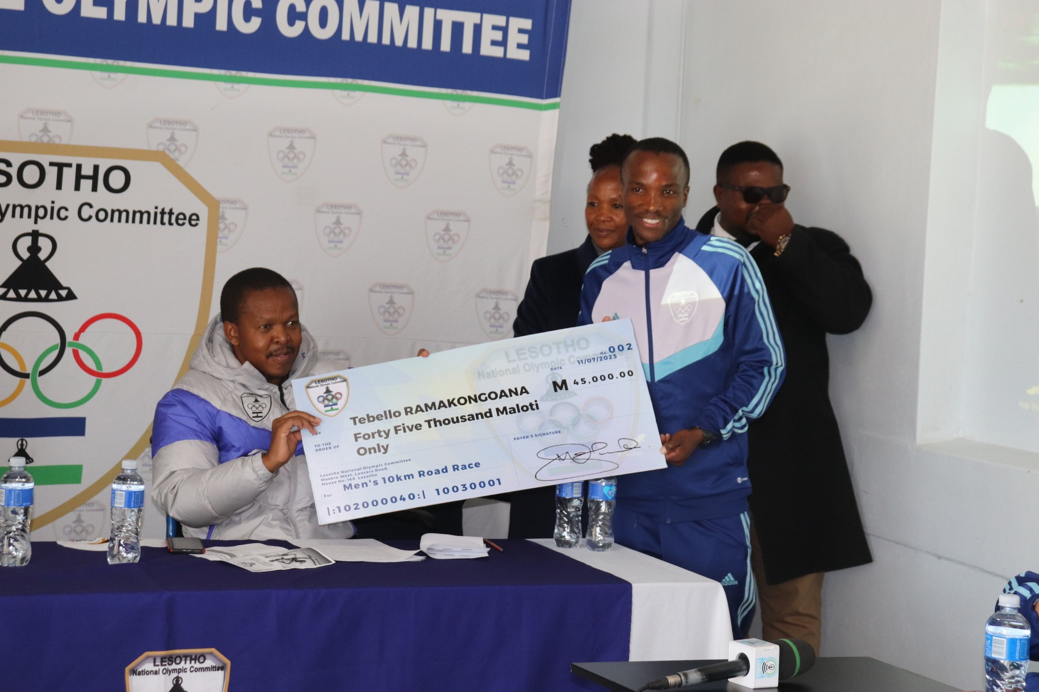 Lesotho NOC gives prize money to Hammamet 2023 African Beach Games medallists