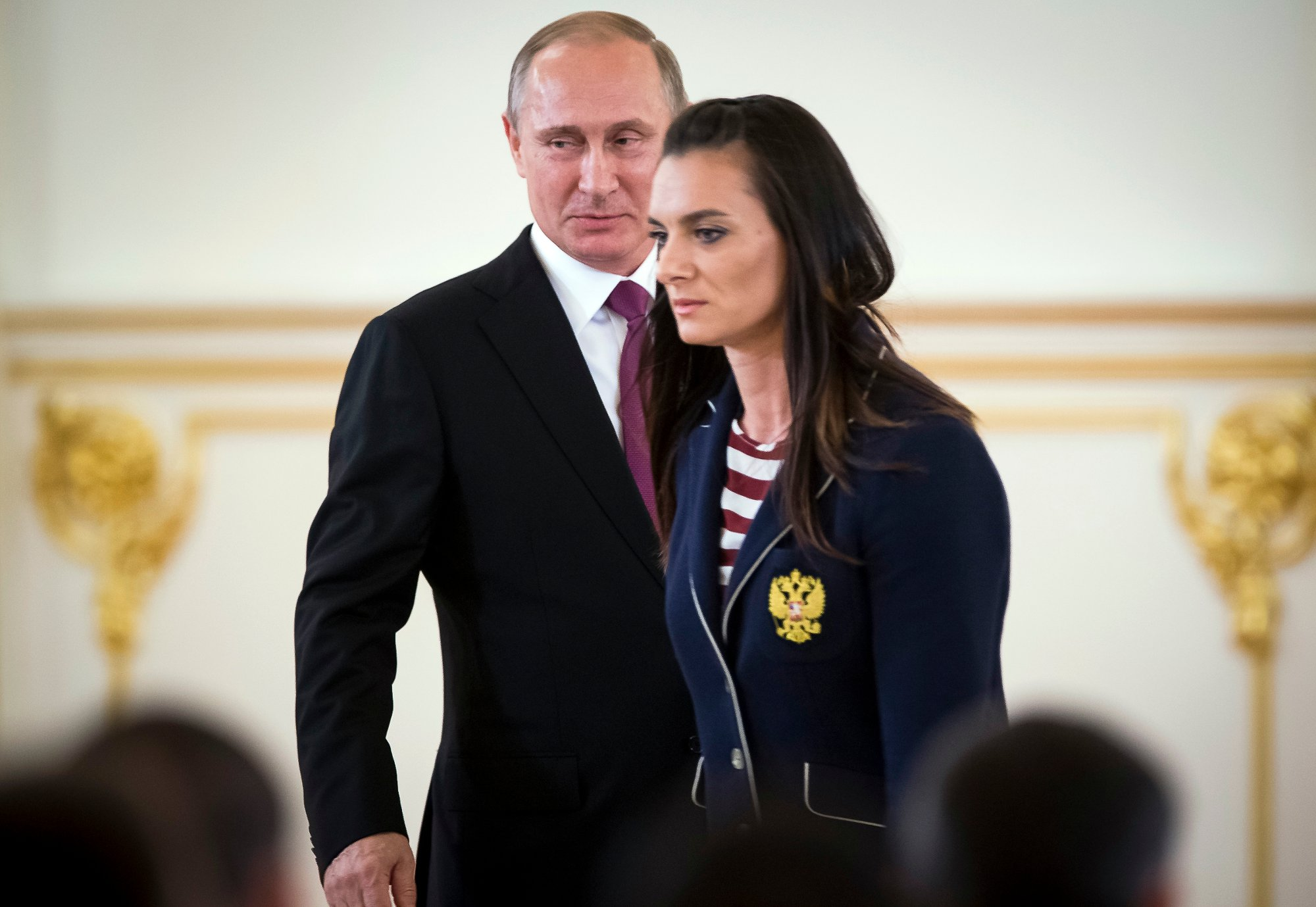 Yelena Isinbayeva and Vladimir Putin have been long-time supporters of each other ©The Kremlin