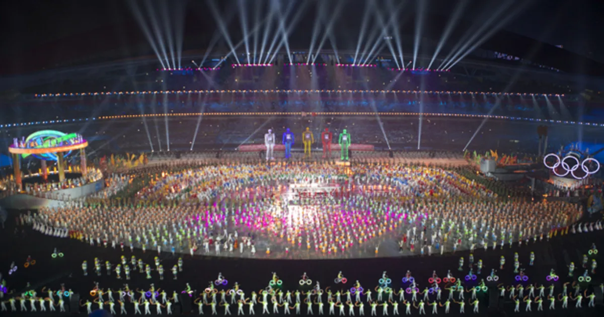 Chen Weiya directed the Opening Ceremony of the 2014 Summer Youth Olympic Games in Nanjing ©Getty Images