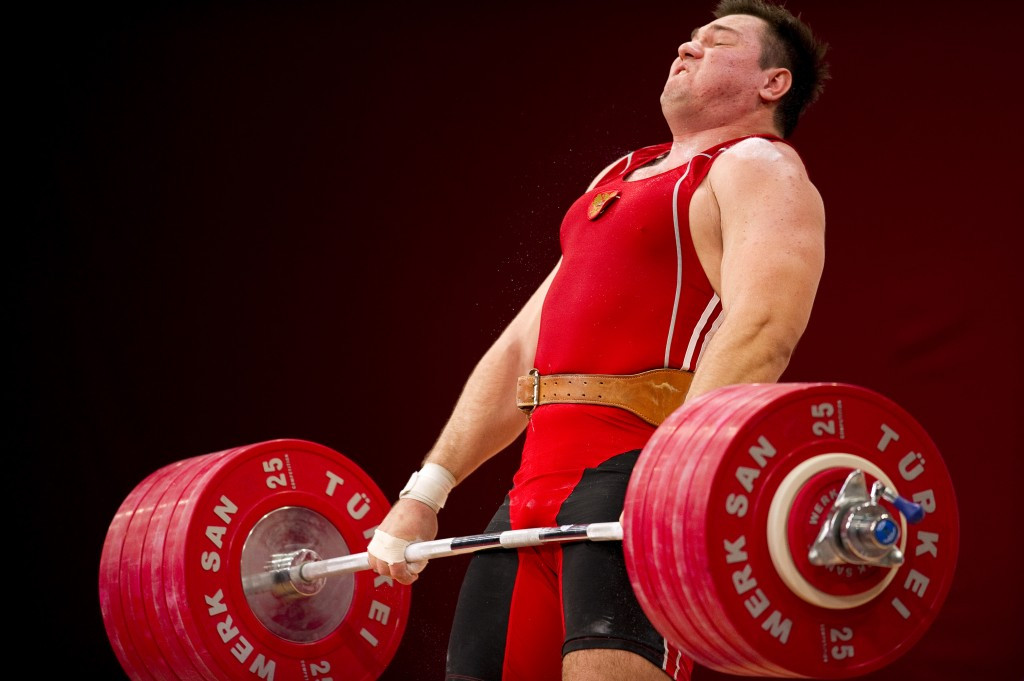 Russia's Aleksey Lovchev is among the most high profile weightlifters to have tested positive in recent months ©Getty Images