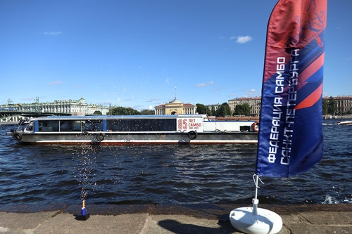 Boat launched in Saint Petersburg to mark sambo's 85th anniversary