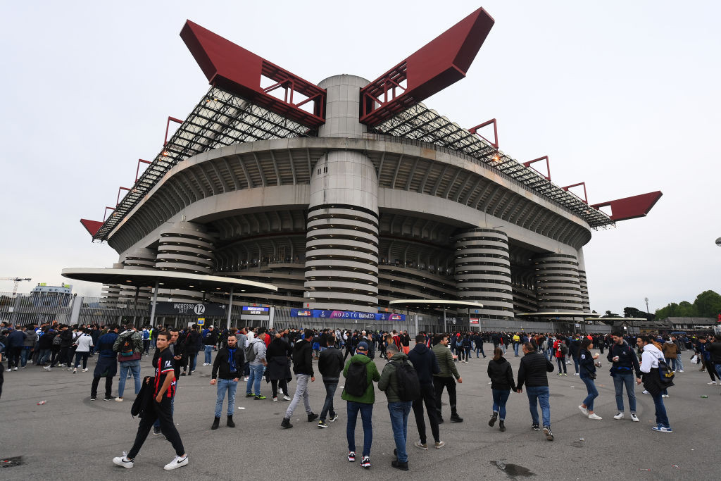 The San Siro stadium could host the Champions League final later in 2026 after staging the Opening Ceremony of the Winter Olympic Games ©Getty Images