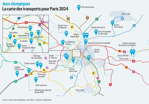 The IDFM are committed delivering transport to the 25 Olympic and 17 Paralympic sites during Paris 2024 ©IDFM