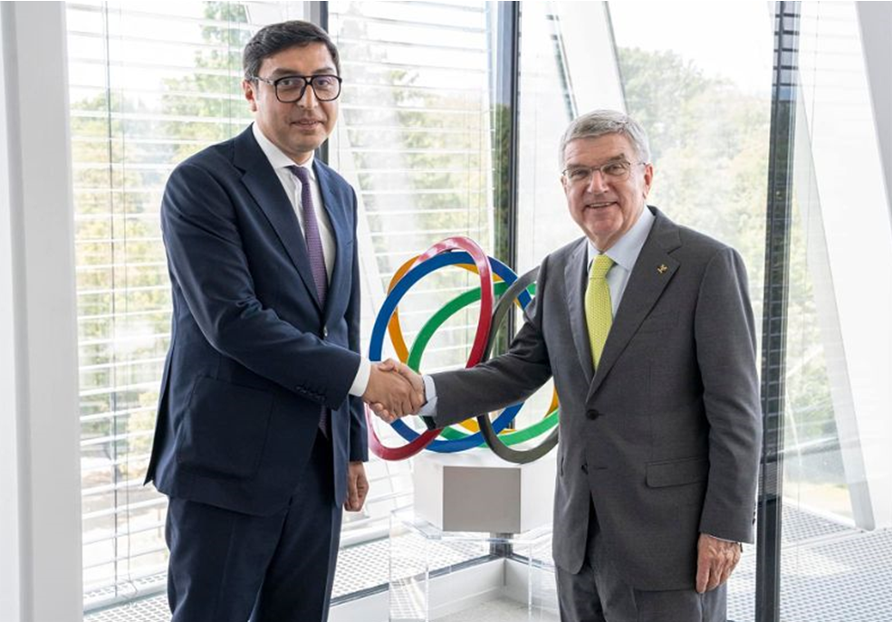 Azerbaijan Sports Minister Gayibov discusses Olympic Movement with IOC President Bach