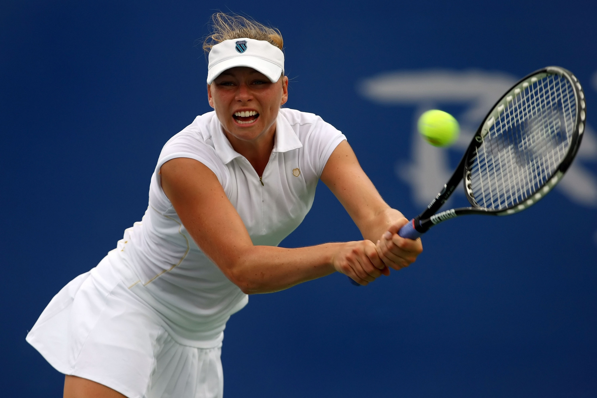 Zvonareva won Olympic singles bronze at Beijing 2008, and has reached Grand Slam finals in both singles and doubles ©Getty Images
