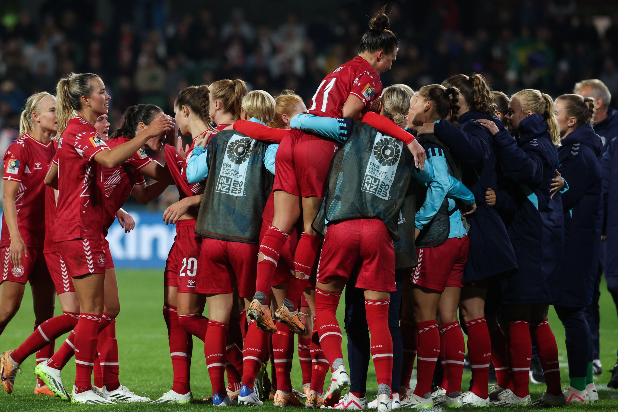 A late header from Amalie Vangsgaard helped Denmark to start their tournament with a 1-0 win against China in the day's fourth and final match ©Getty Images