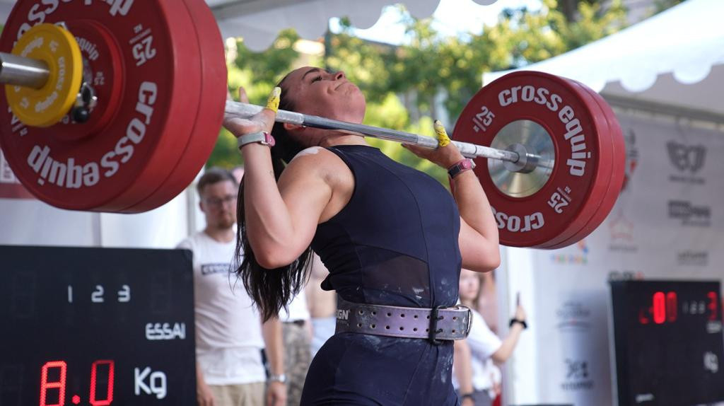 A street weightlifting competition was organised by the IWF in Lausanne recently ©ITG