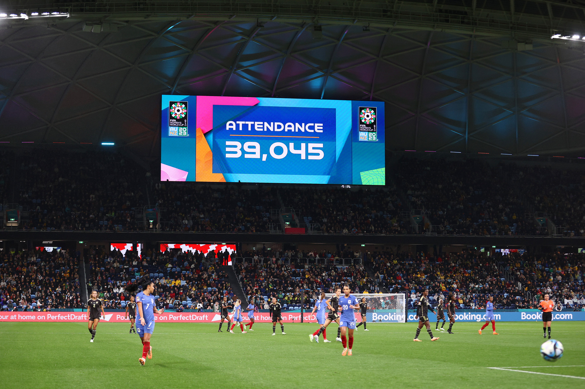 More than 39,000 supporters watched the Group F opener between France and Jamaica at the Sydney Football Stadium ©Getty Images