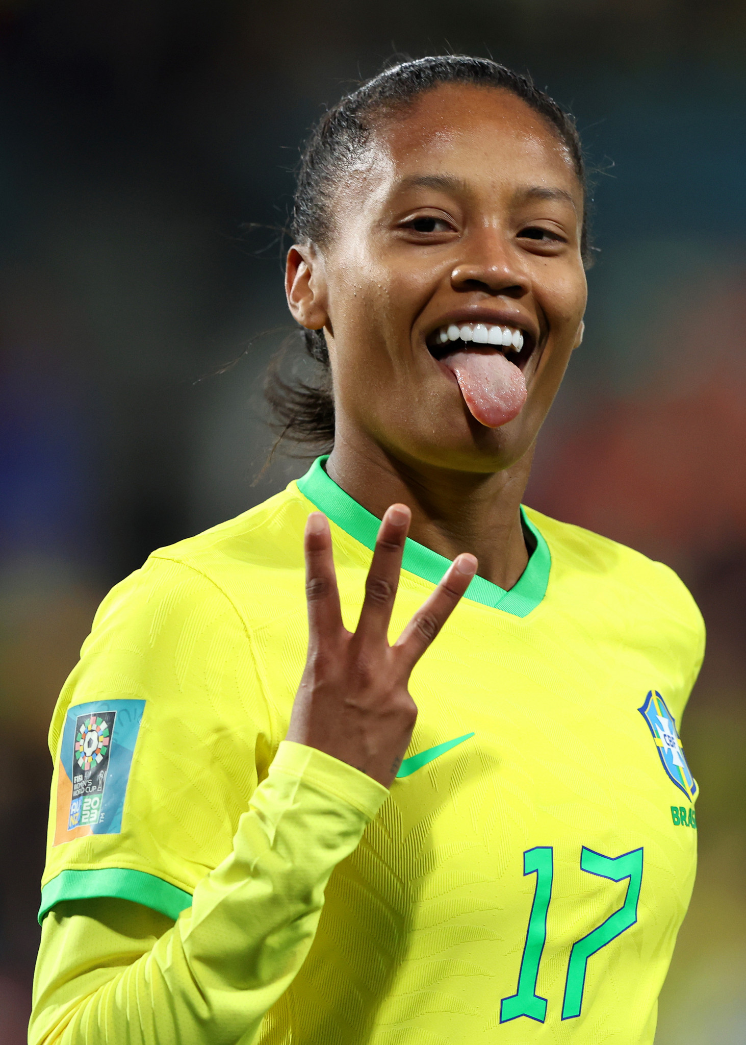Brazil's Ary Borges became the first player to score a hat-trick at this year's FIFA Women's World Cup ©Getty Images