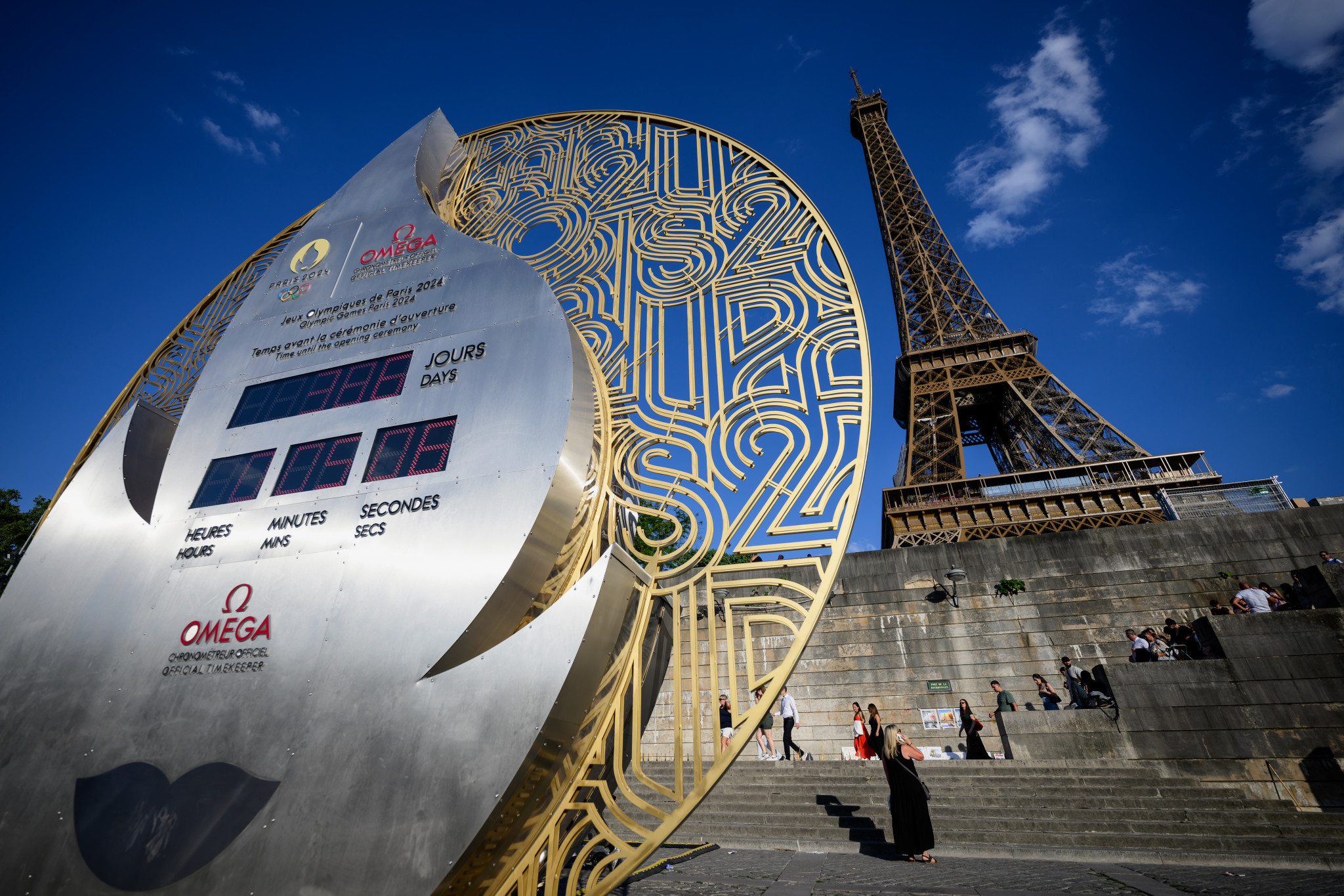 Omega Clock marks official one-year countdown to Paris 2024 Olympics