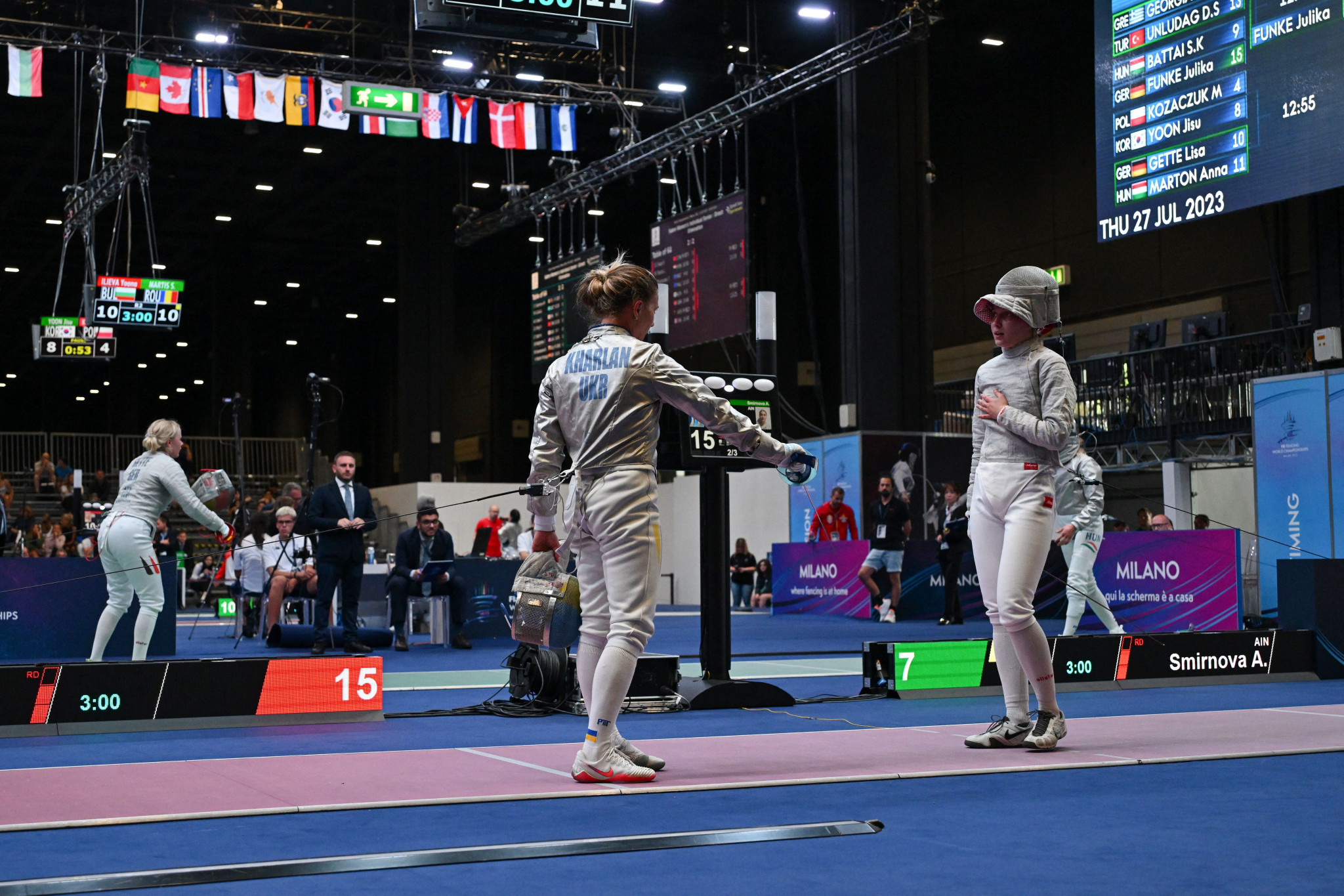 Ukrainian disqualified at Fencing World Championships after refusing handshake with Russian