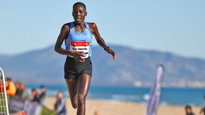 Angelina Nadai Lohalith became the first member of the Athlete Refugee Team to win a gold medal in an international competition in February when she lifted the title at the European Champion Clubs Cup Cross Country ©World Athletics