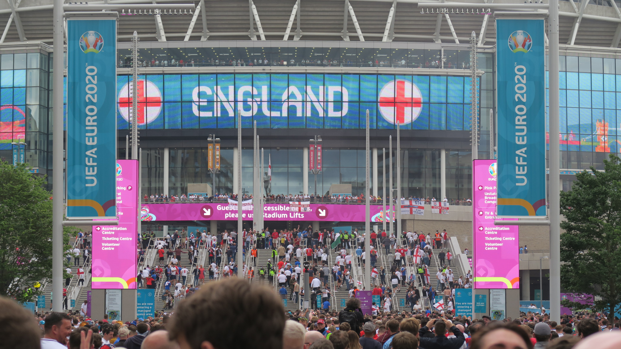 Wembley Stadium in London hosted the Euro 2020 final at the conclusion of a tournament held across the continent ©Getty Images
