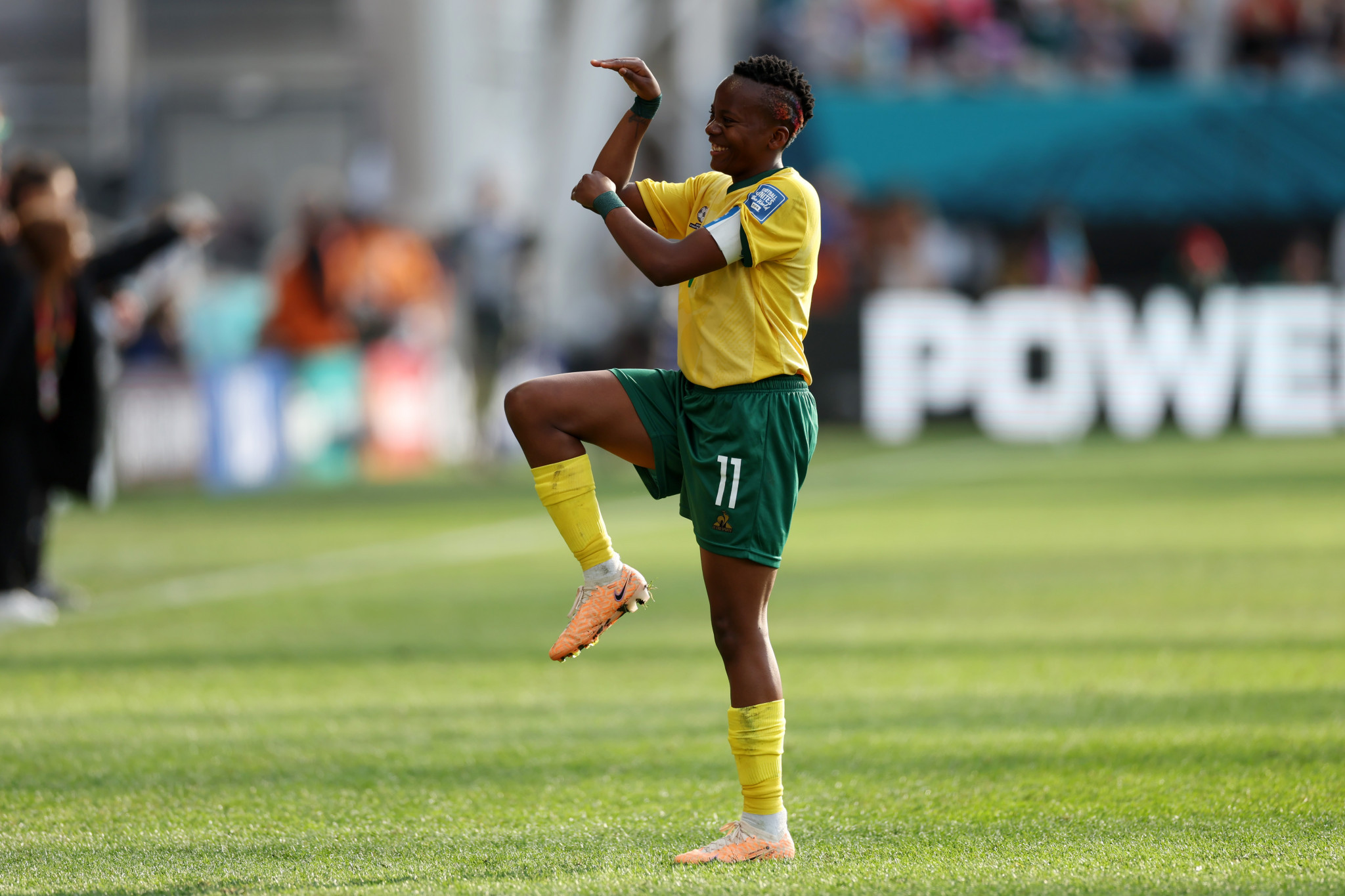 Thembi Kgatlana added one more to double the advantage in the second half ©Getty Images