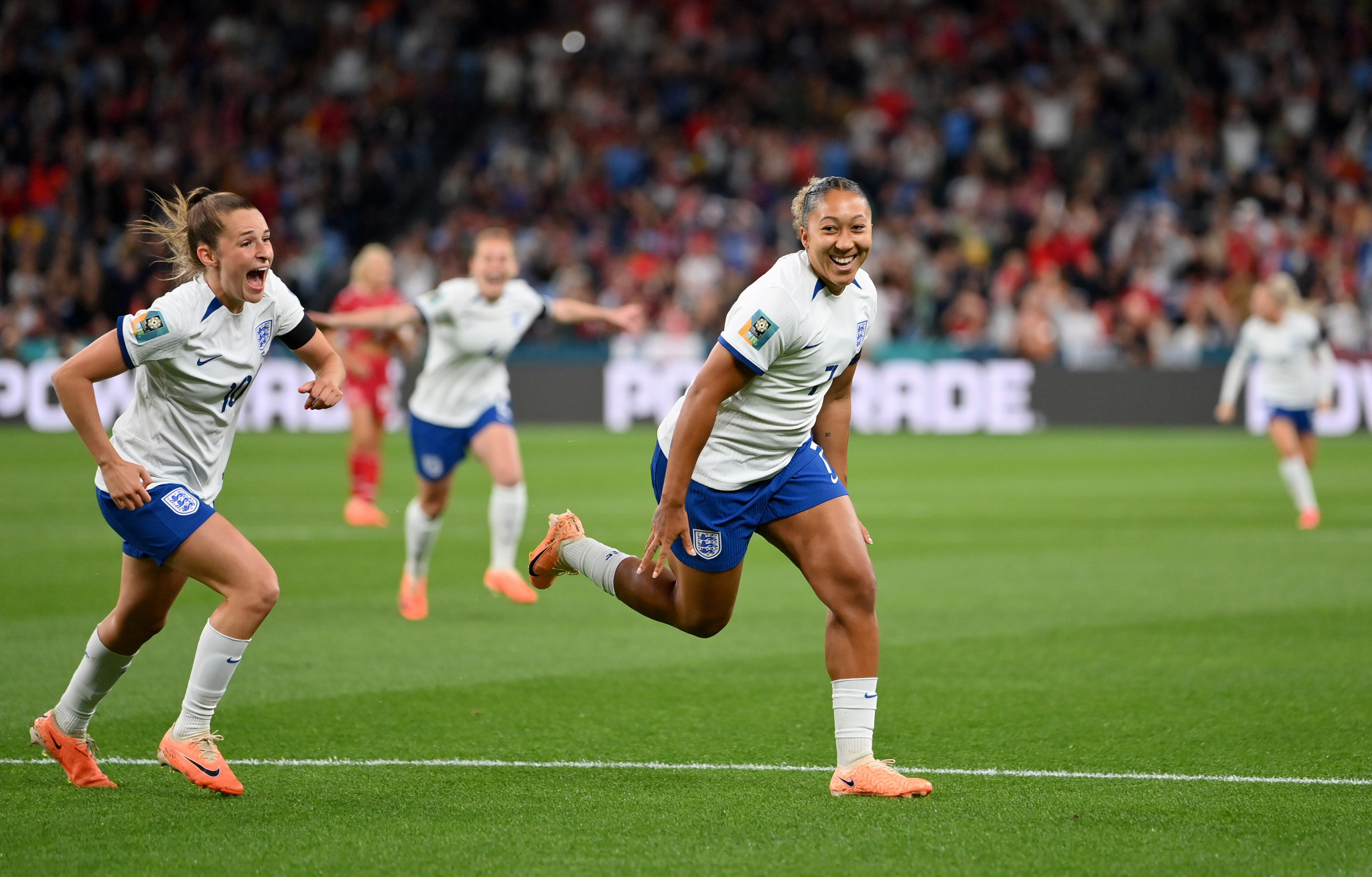 Lauren James scored a stunner to help England beat Denmark ©Getty Images