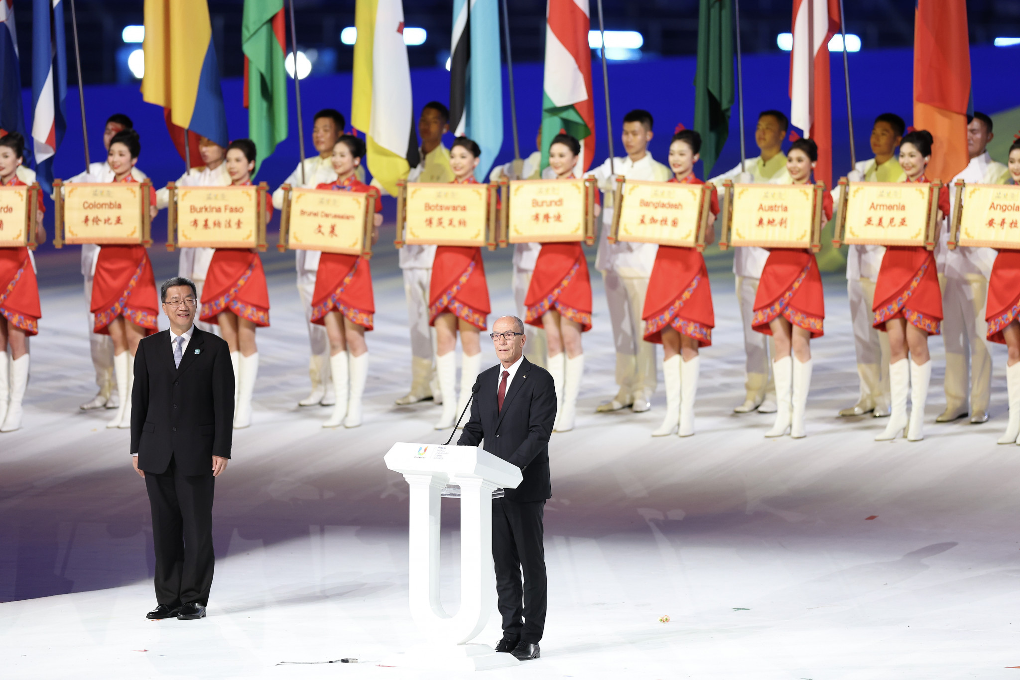 FISU President Leonz Eder praised athletes for their 