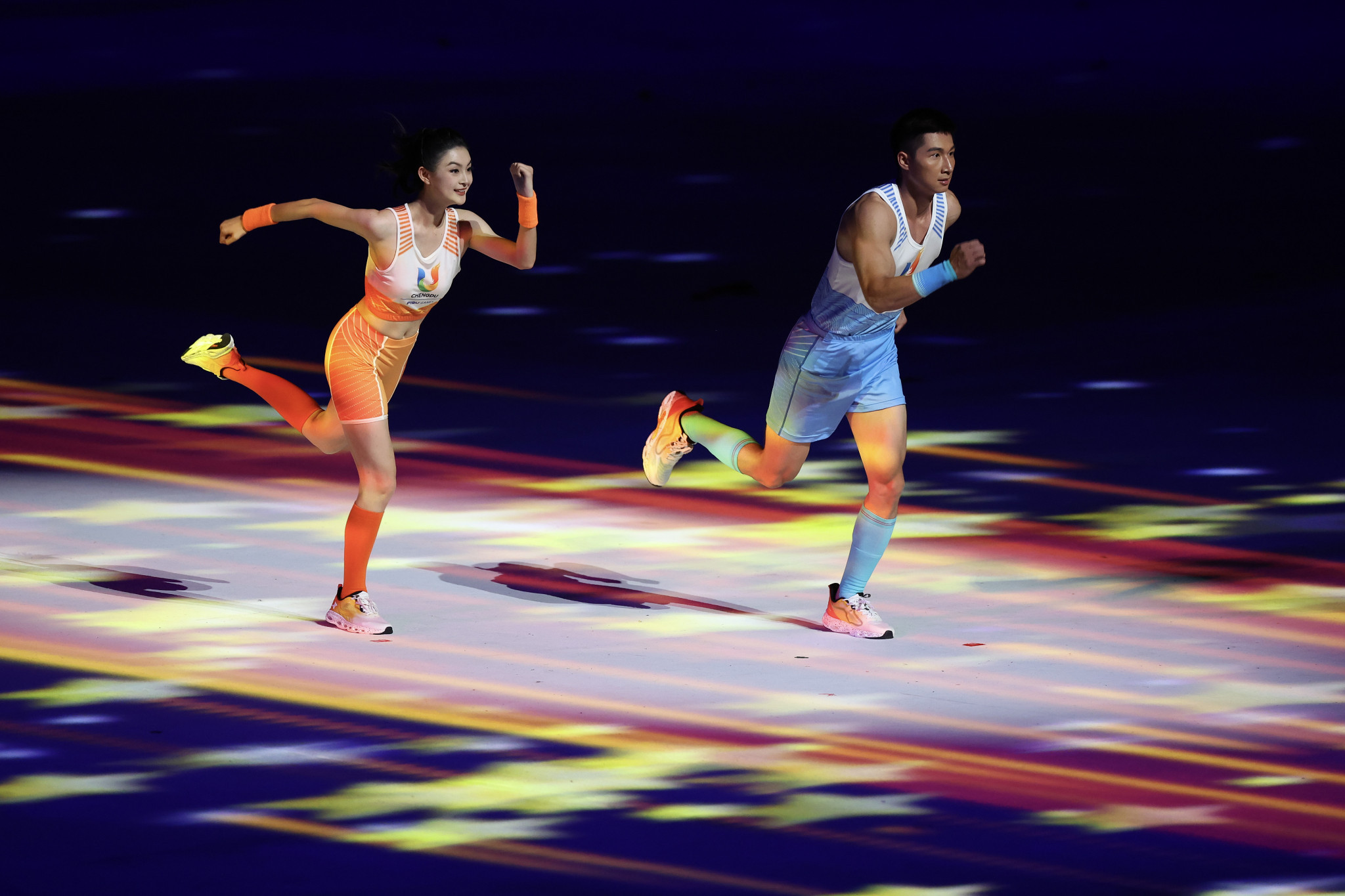 Eighteen sports are on the programme at Chengdu 2021, and the Opening Ceremony alluded to some of them ©Getty Images