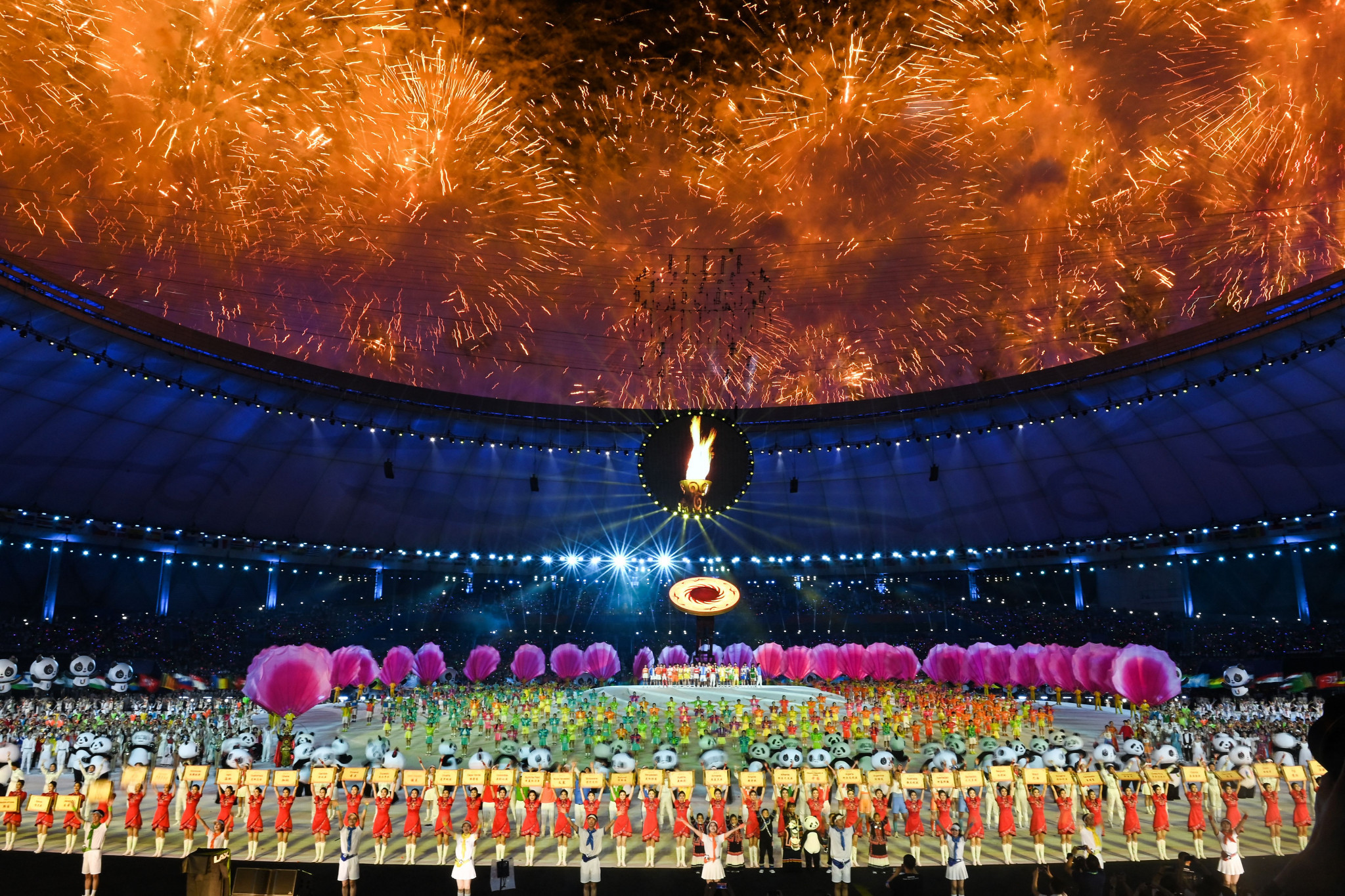 The FISU Games Opening Ceremony concluded with a spectacular fireworks display ©Getty Images