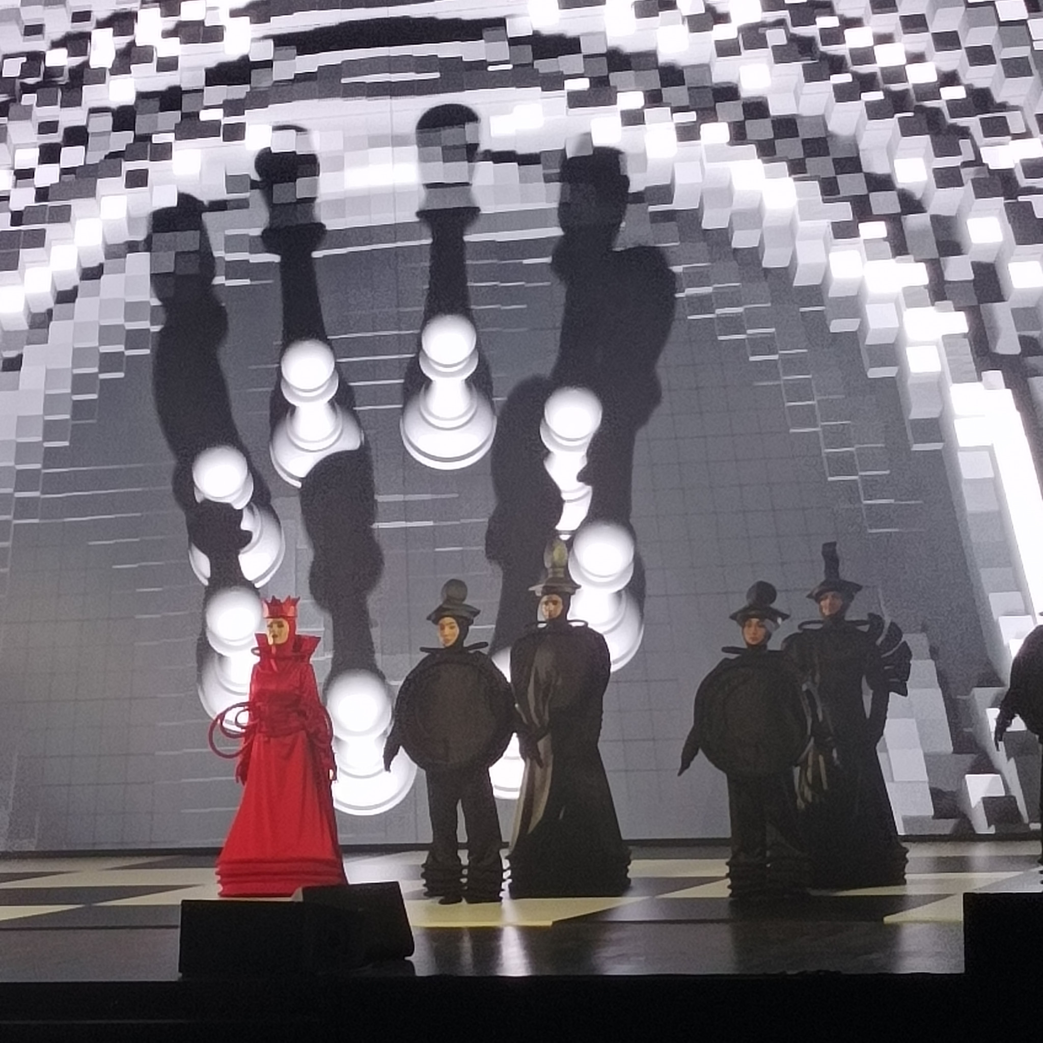Dancers as chess pieces at the opening of the FIDE World Cup in Baku tonight ©ITG